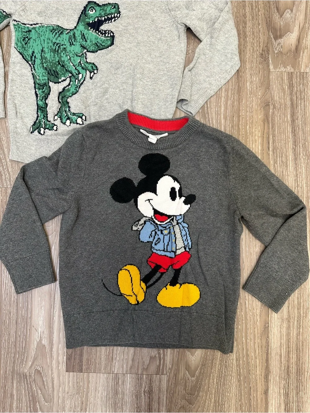 Gap Mickey Mouse and Dinosaur Toddler Sweater